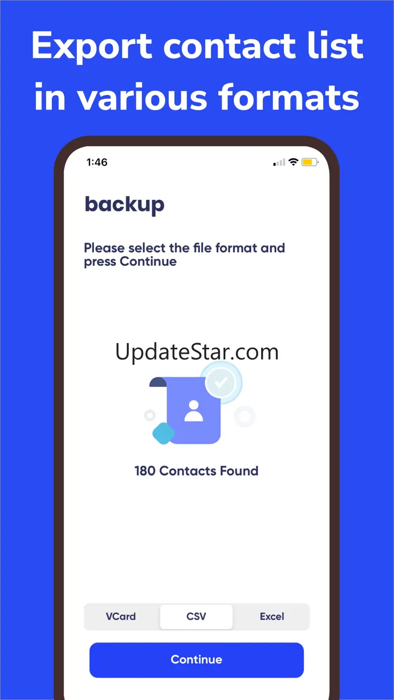 Export My Contacts Backup 1.4