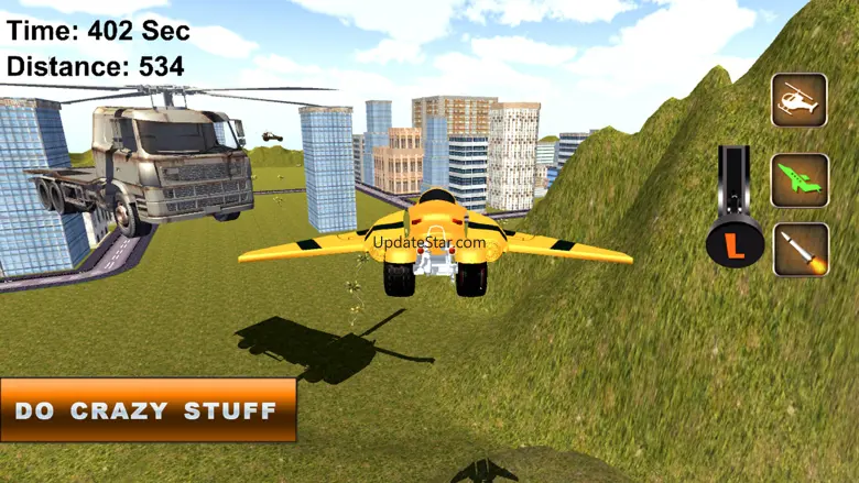 Fast Flying Robot Motorcycle: Drone Simulator 1.0