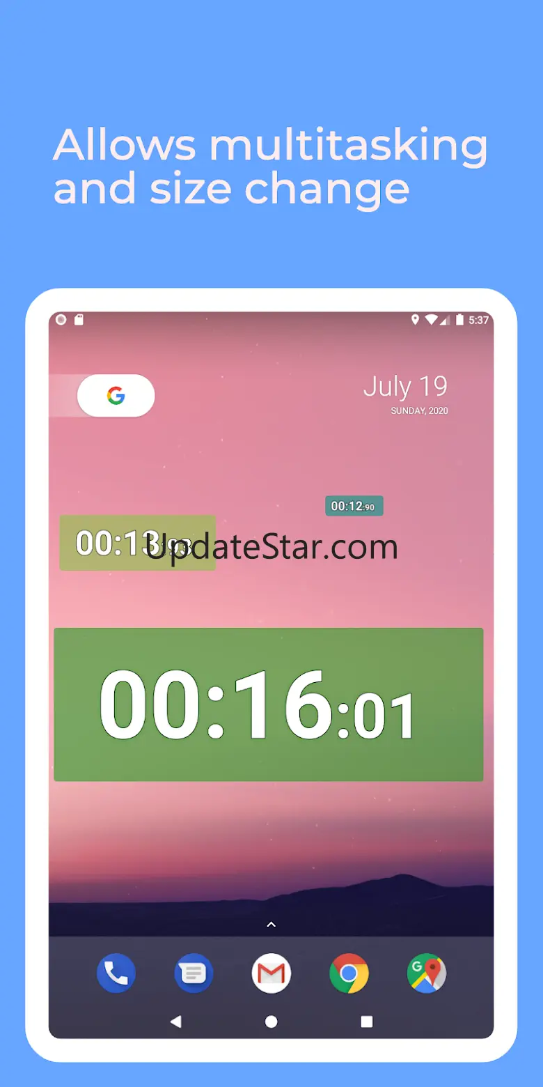 Floating stopwatch timer 5.9.0