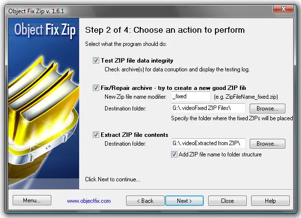 Object FIX ZIP 1.7
