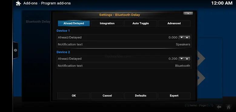 Bluetooth Delay for Kodi 1.3.0