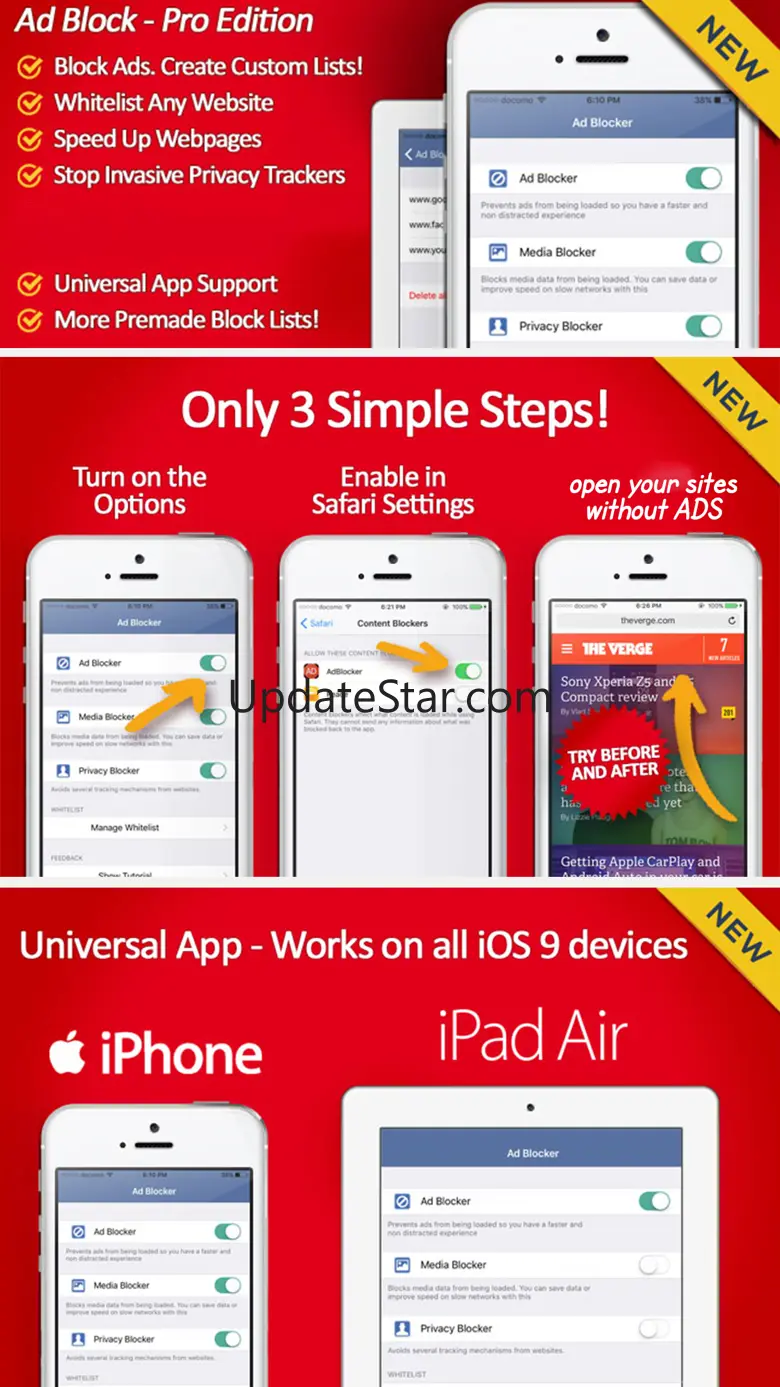 ADBlock - Advertisement browser block & Ads shield 2.3