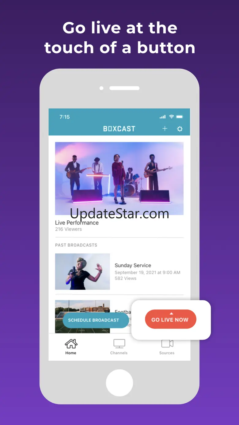 Broadcaster from BoxCast 4.1.14