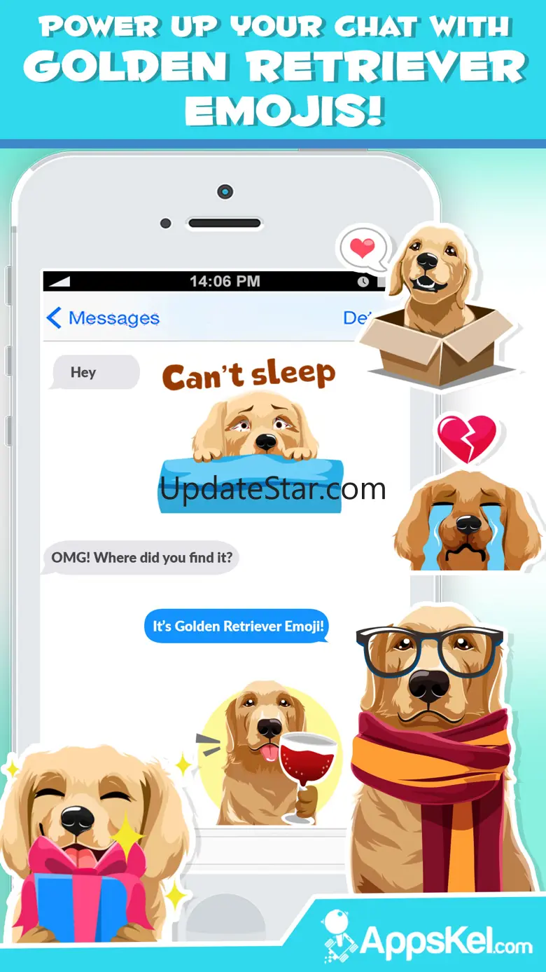 Golden Retriever Dog Emoji 1.0