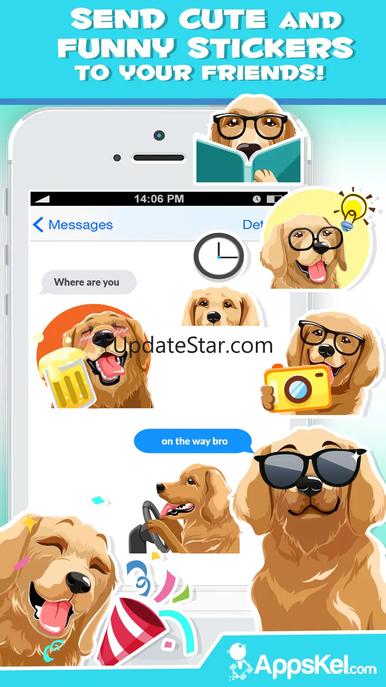 Golden Retriever Dog Emoji 1.0