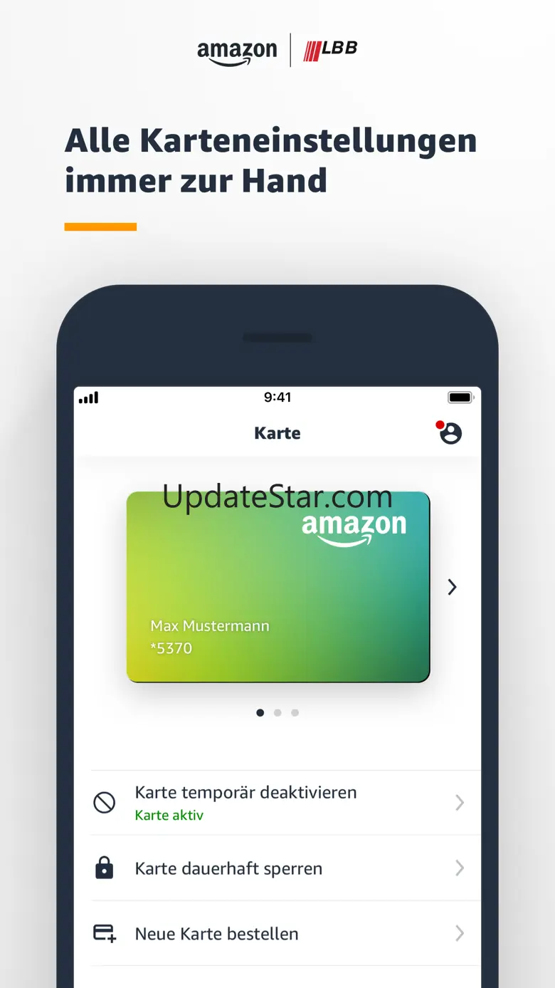 Amazon.de VISA Karte 1.19