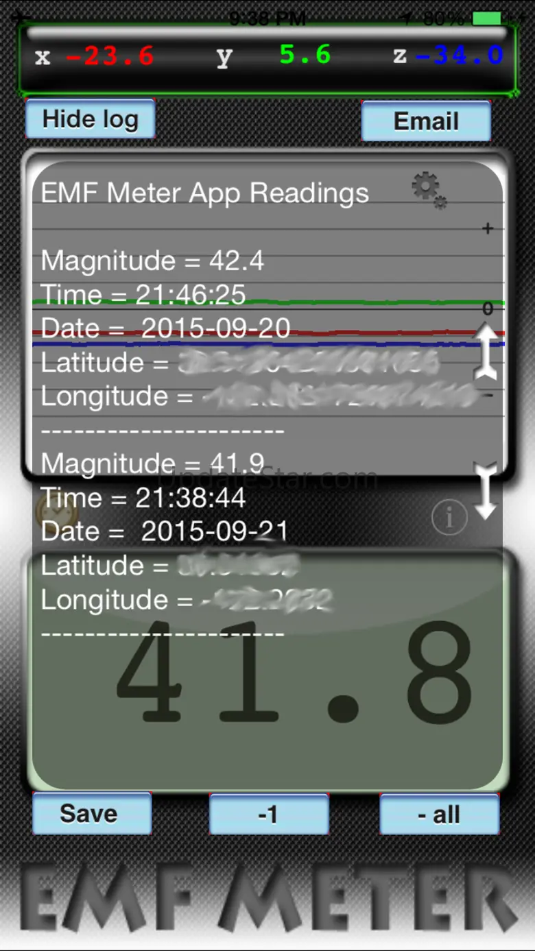 EMF Meter Free Utility for iPod, iPhone 2.4