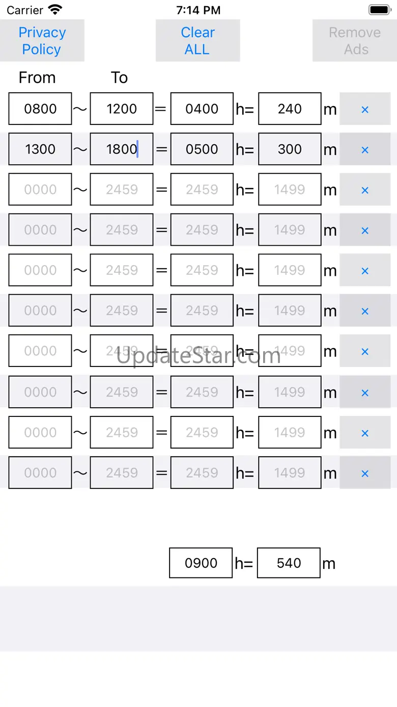 Time Calculators Total Time 20250212