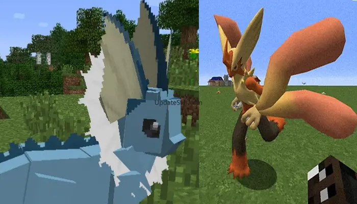Mod for MCPE with pixelmon 13.11