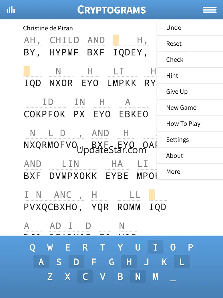 Cryptograms · Decrypt Quotes 1.84