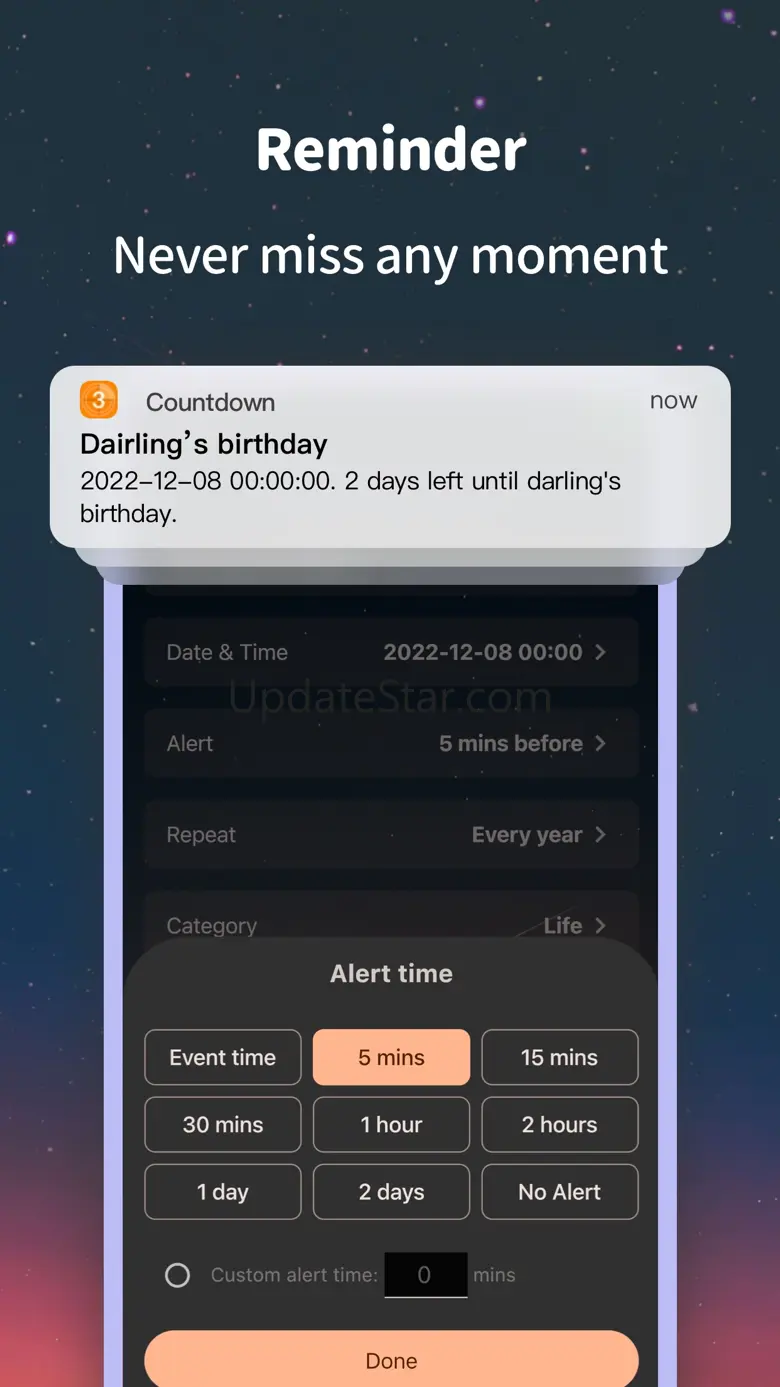 Countdown timer & widget 5.4.0