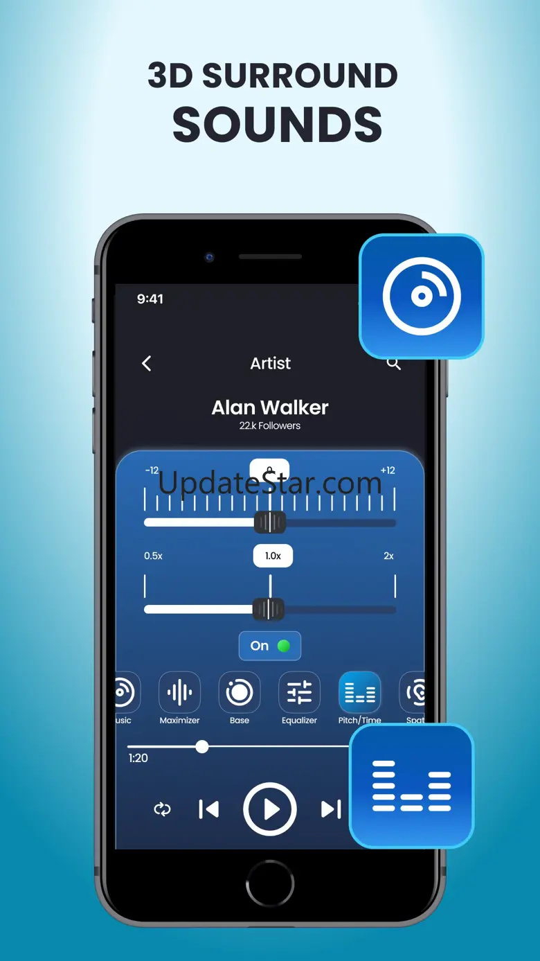 Bass, Volume Booster：Equalizer 2.3