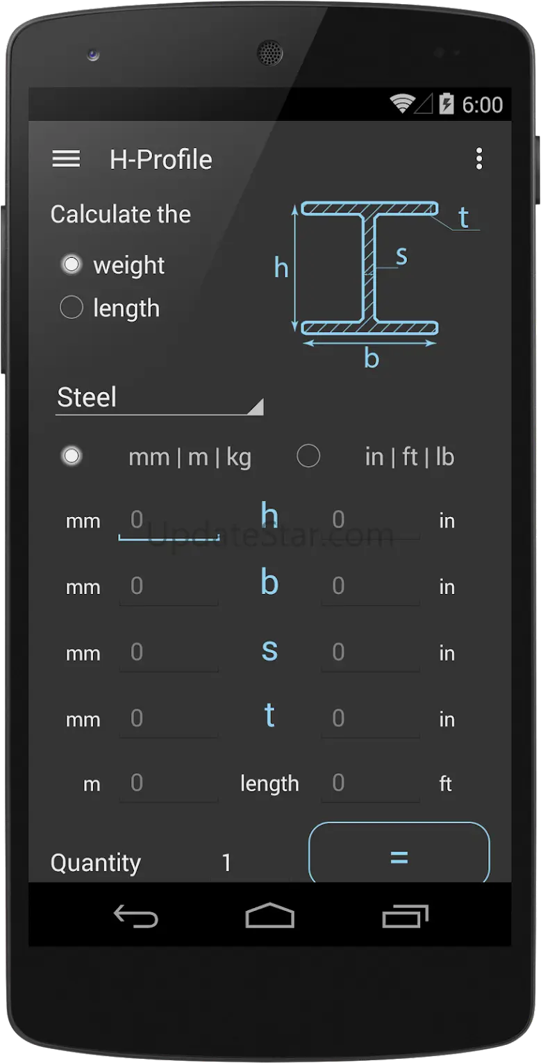 Steel Weight Calculator 2.5.1
