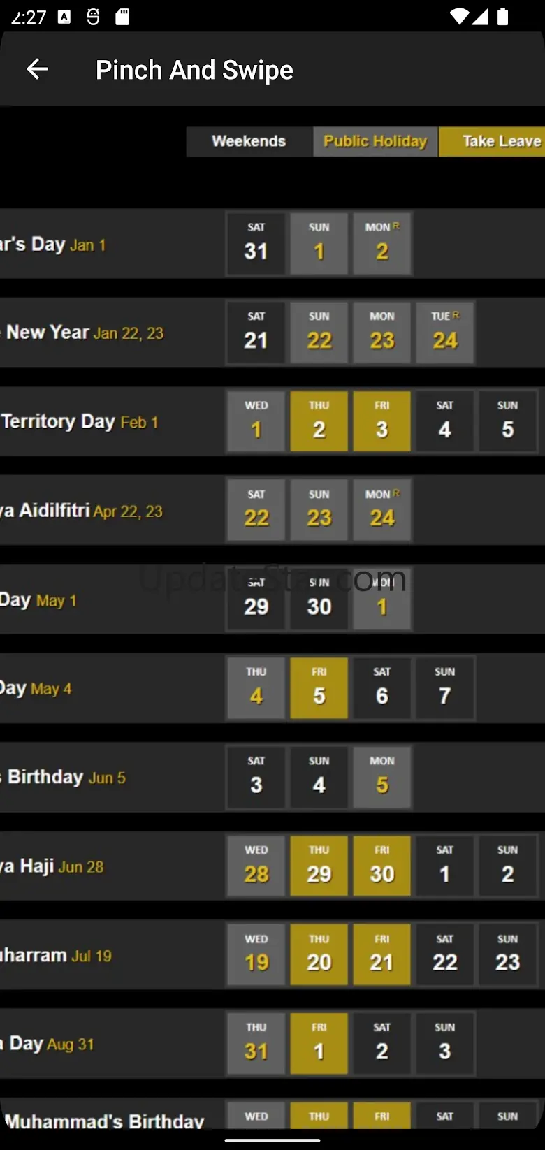 Malaysia Calendar 2024 (Horse) 15.3
