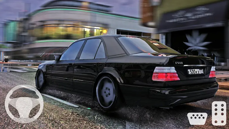 Mercedes E500: City Car Drive 0.2