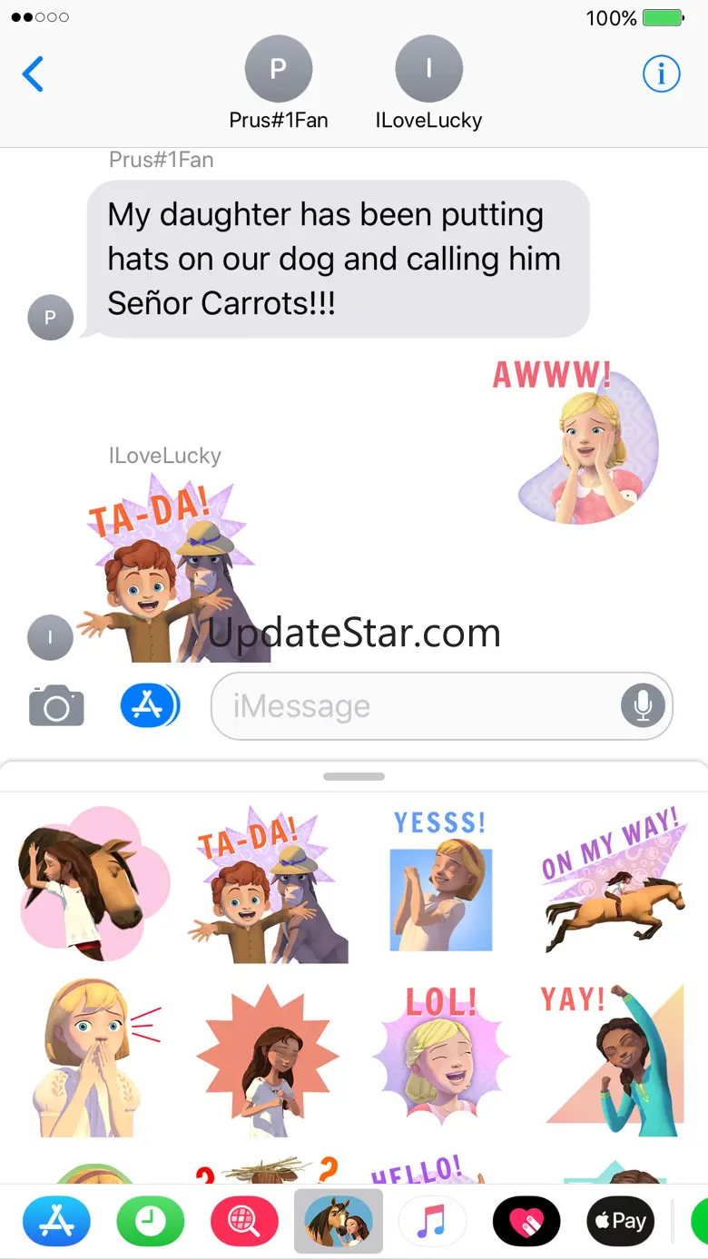 Spirit Riding Free Stickers 1.6