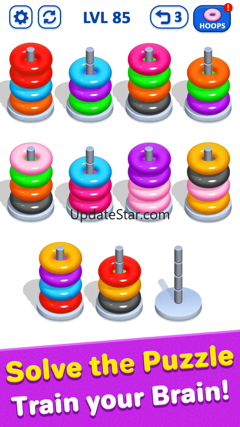 Hoop Stack Puzzle - Sort Color 2.1