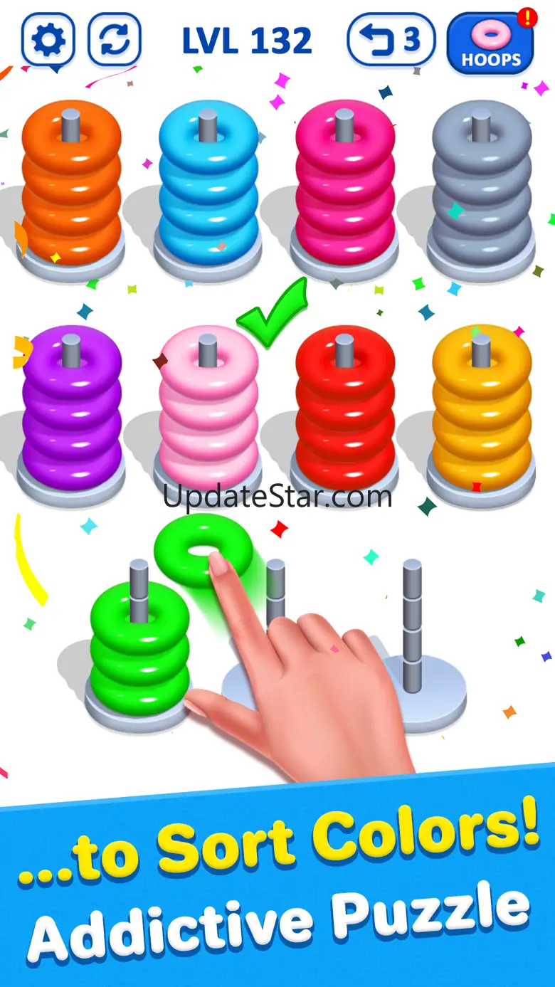 Hoop Stack Puzzle - Sort Color 2.1