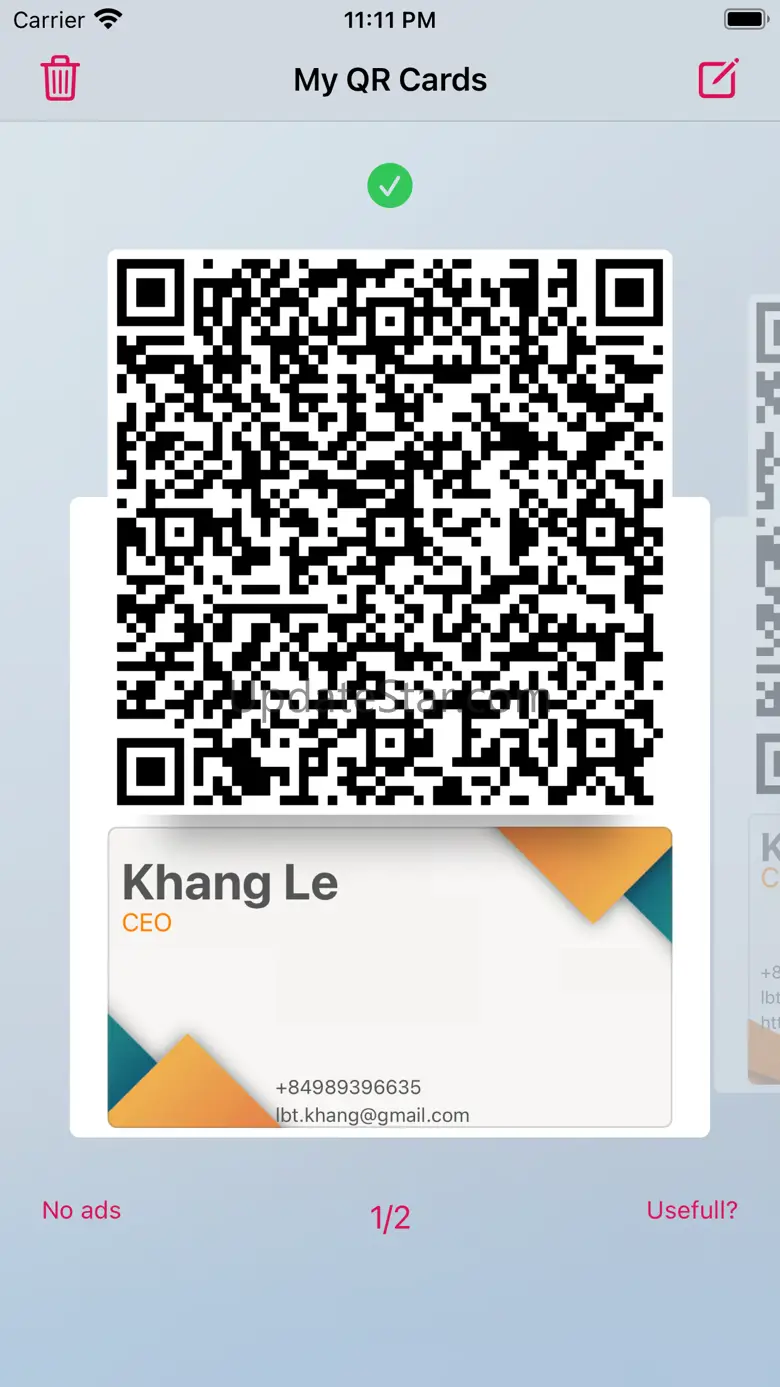 Contactless Business Card 1.8