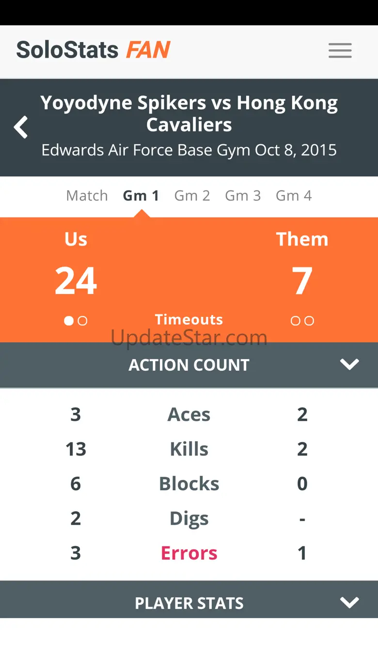SoloStats Fan Volleyball 1.3.0