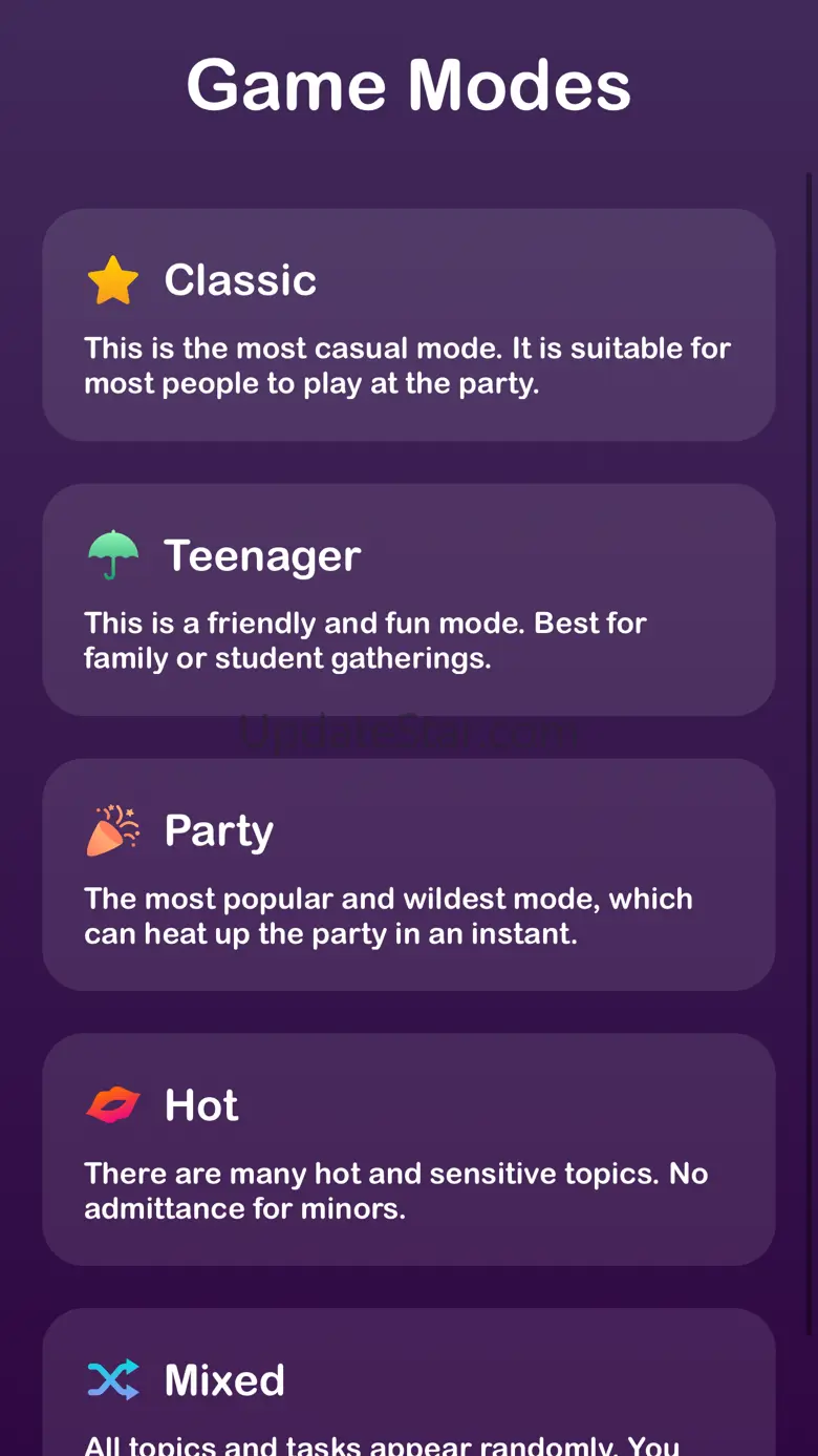 Truth or Dare: Fun Party Games 1.10