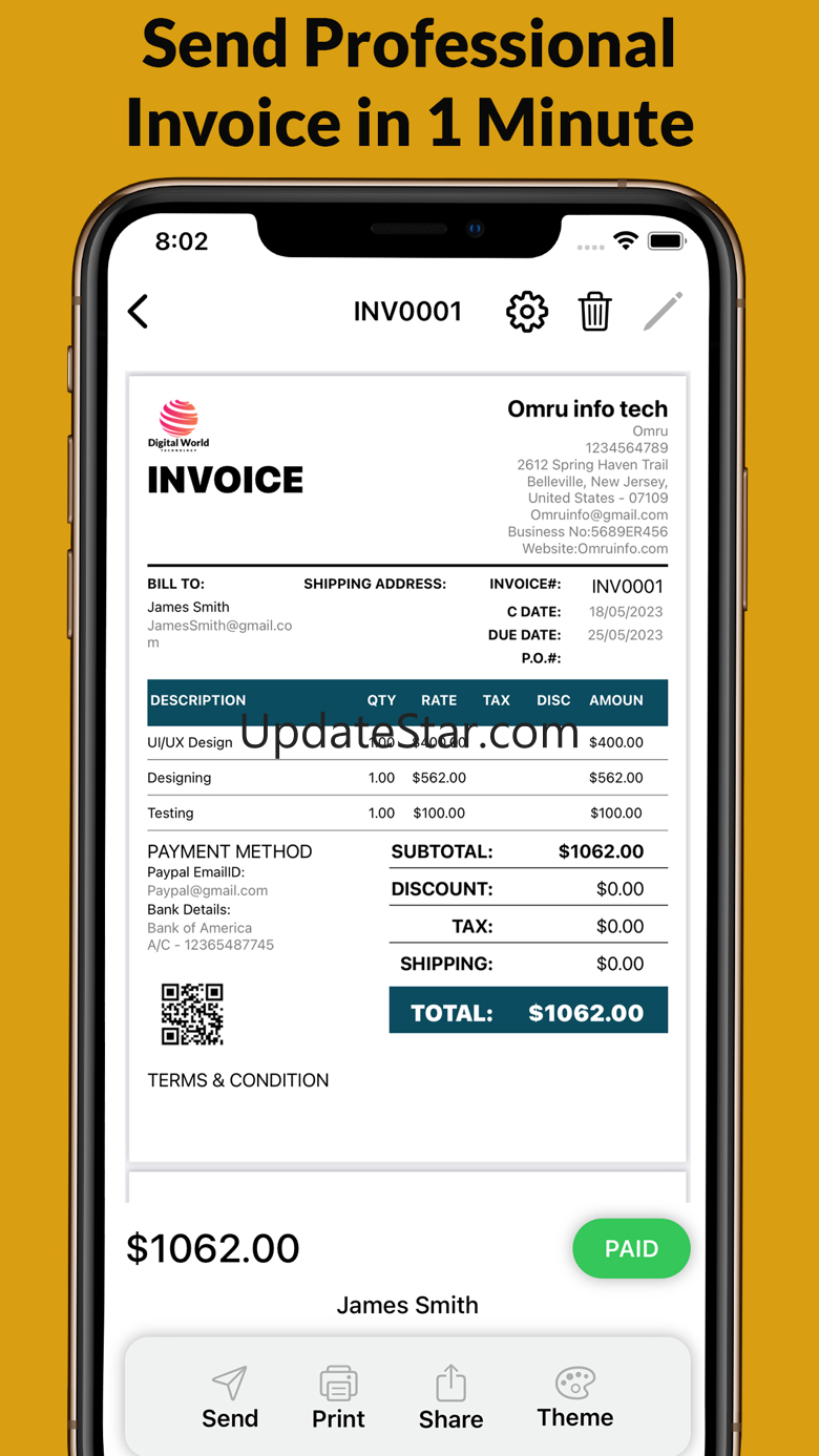 Estimate & Invoice Maker App 1.1
