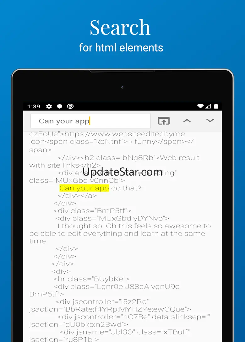 Inspect and Edit HTML Live 2.75