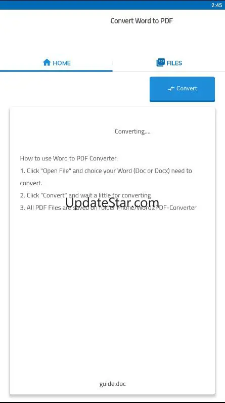 Convert Word to Pdf