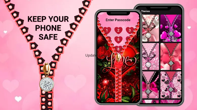 Heart Zipper Screen Lock 10.3