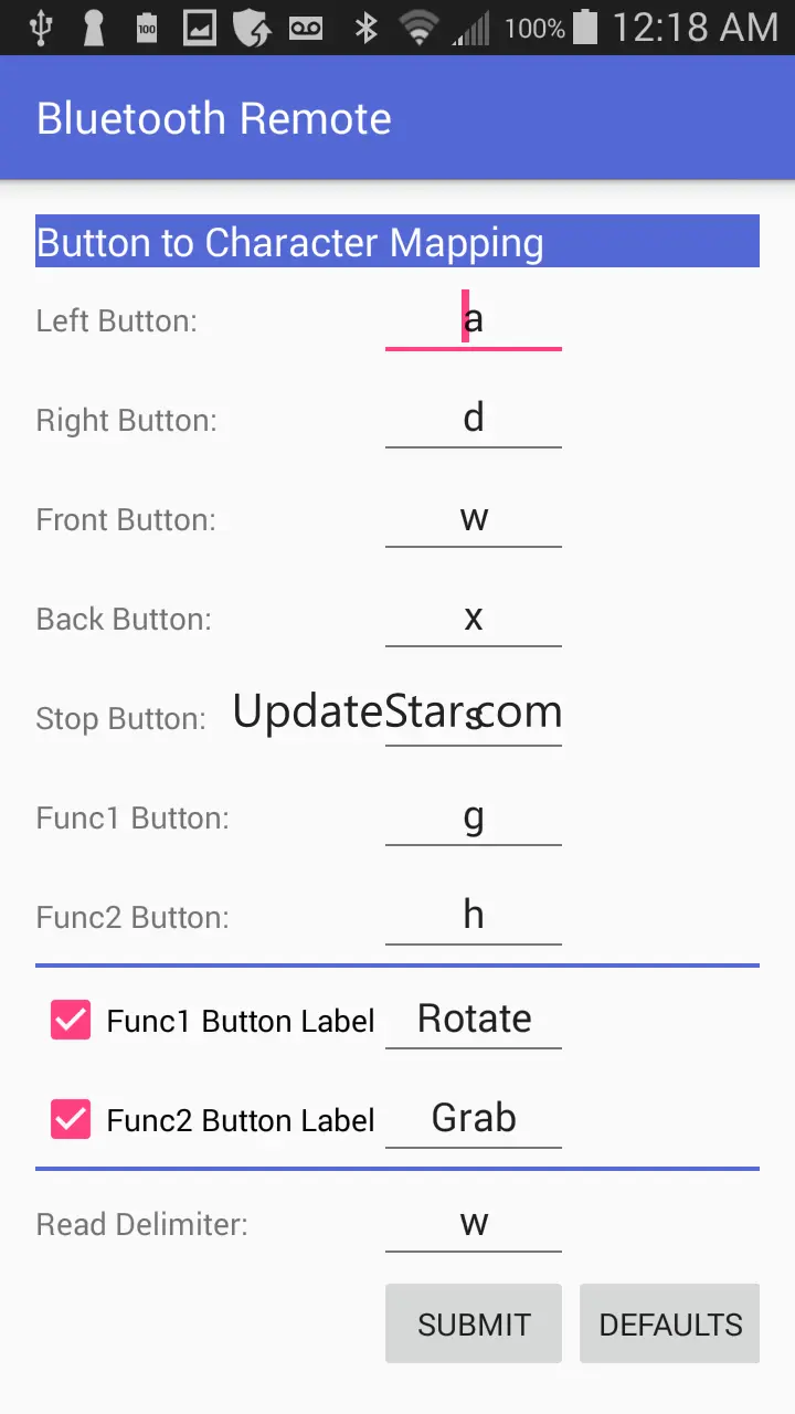Bluetooth Serial  Remote 1.0