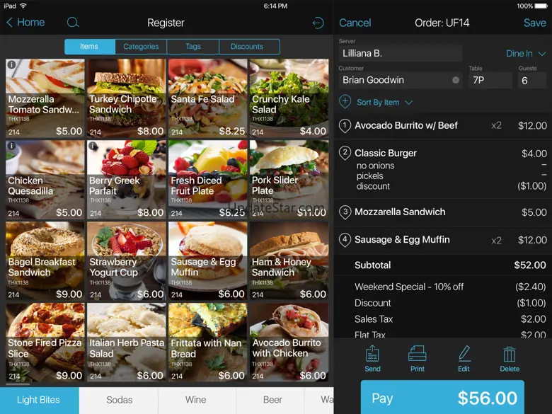 talech Register 7.4.0