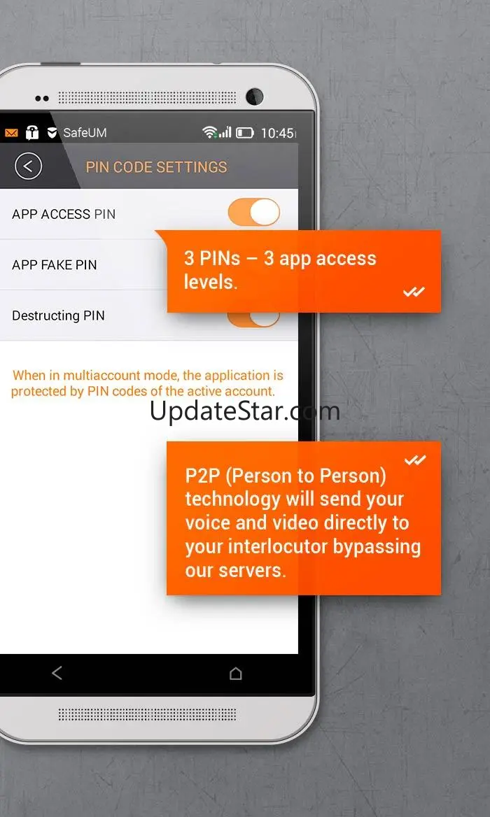 Secure messenger SafeUM 1.1.0.1548