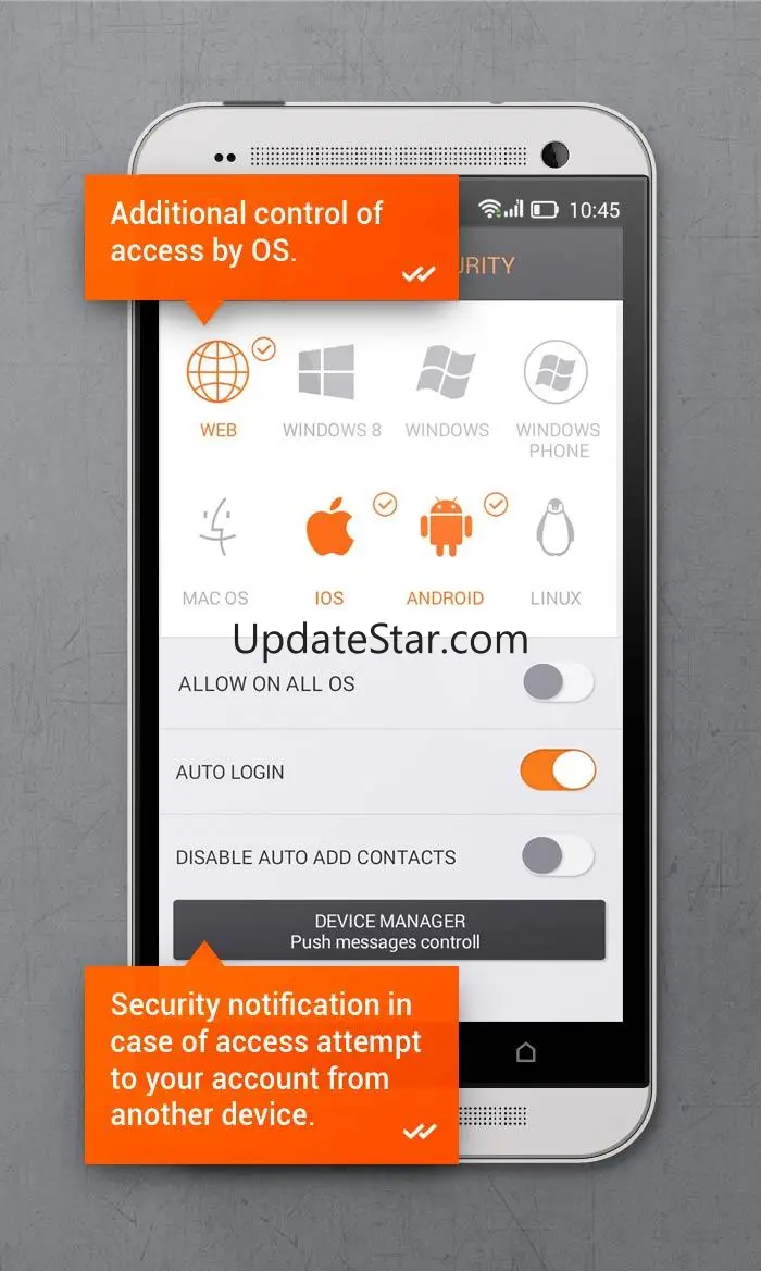 Secure messenger SafeUM 1.1.0.1548