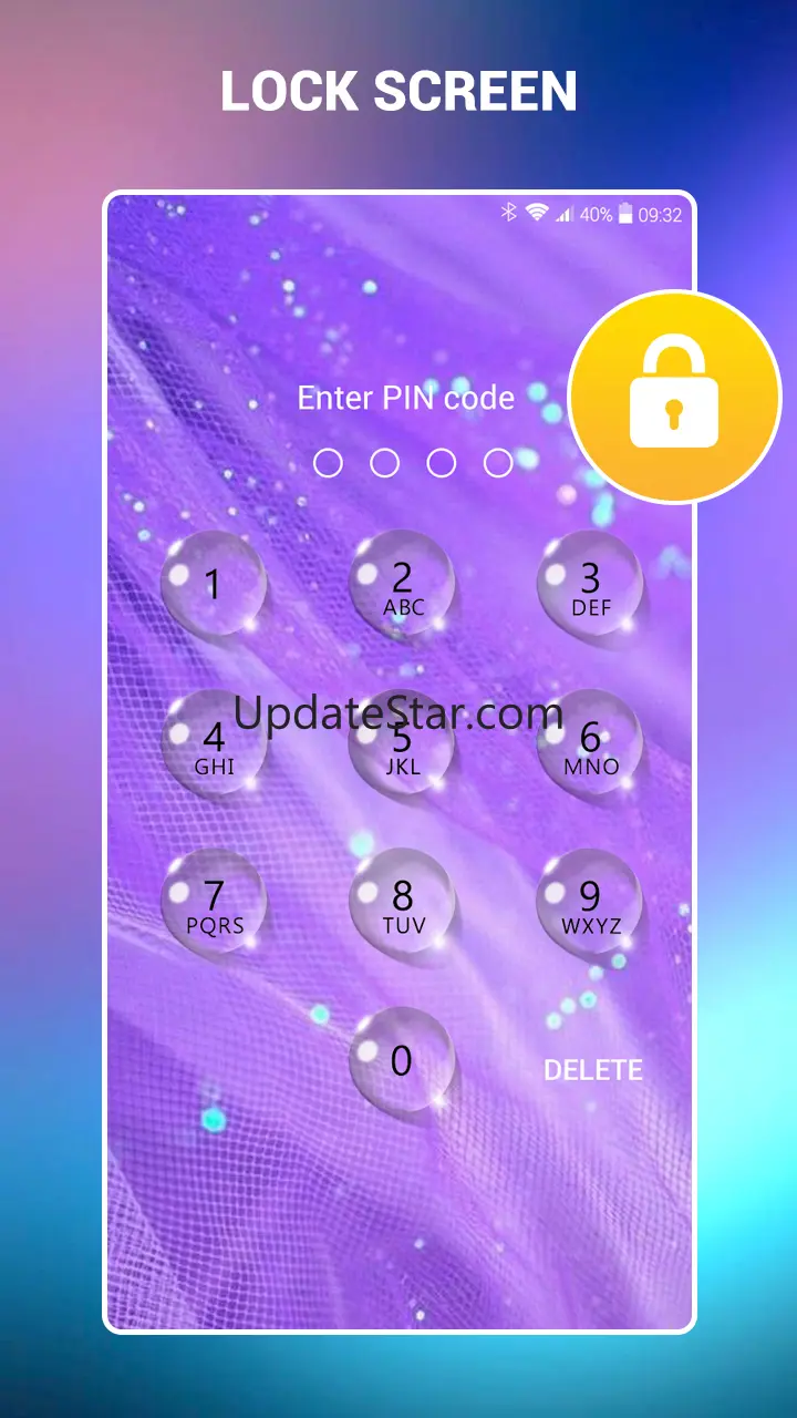 Lock screen - water droplets 2.5.6