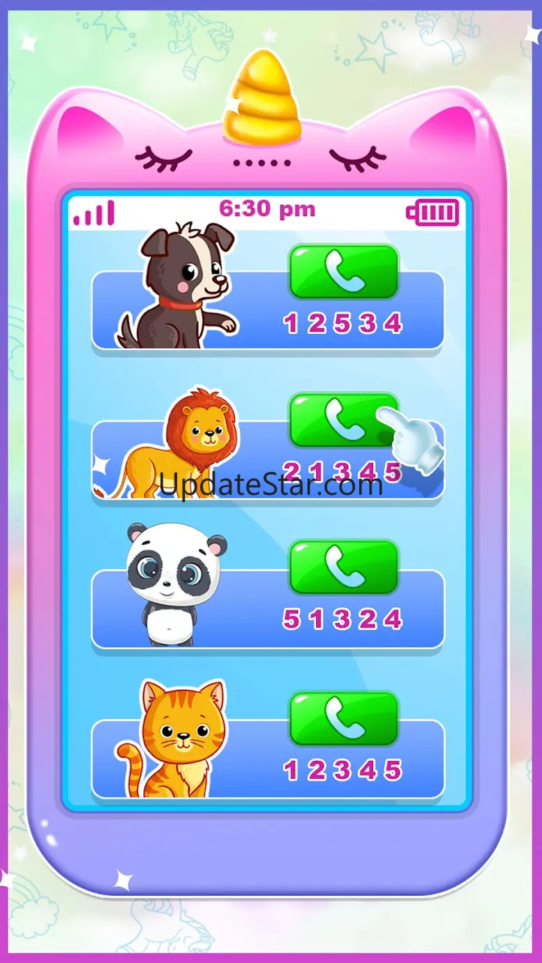 Unicorn baby phone for toddler 5.0