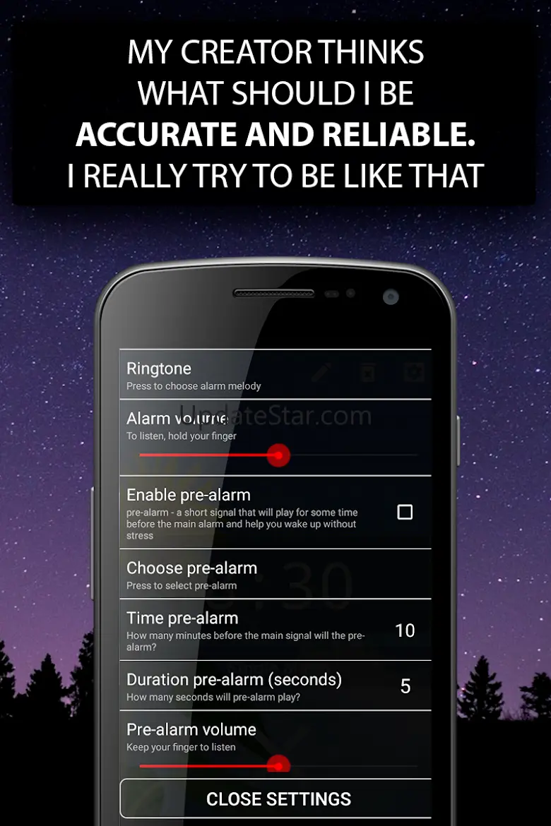 Alarm clock with smooth melody 2.0.9