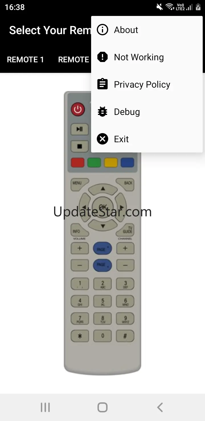 Remote Control For Airtel 9.6