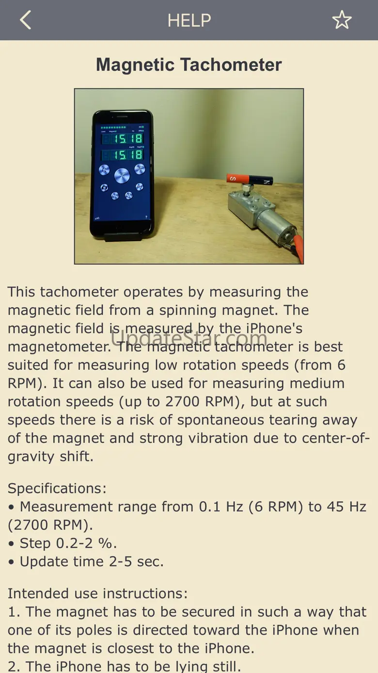 Strobe tachometer (RPM meter) 3.6.4