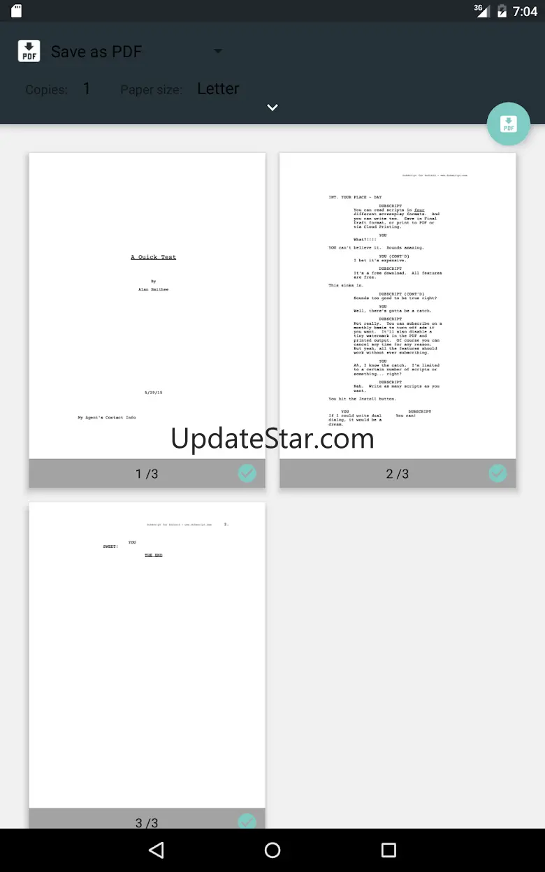 DubScript Screenplay Writer 1.0 RC238