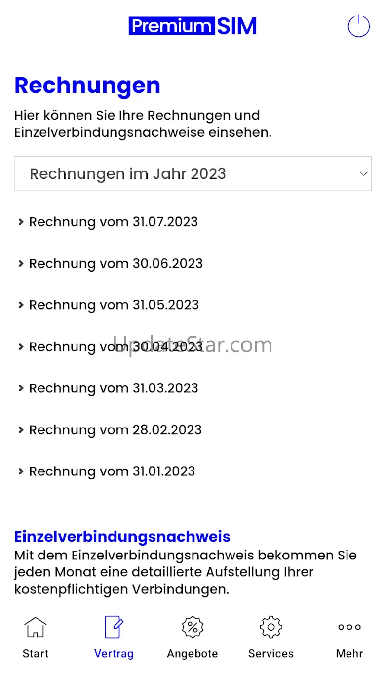 PremiumSIM Servicewelt 3.9.11