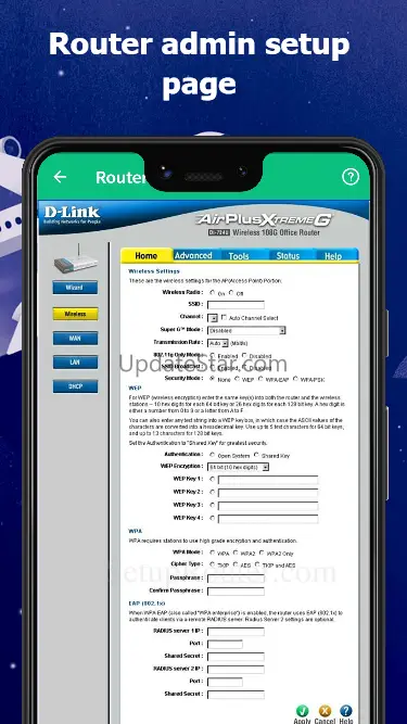WiFi Router Password - Setup 1.0.30