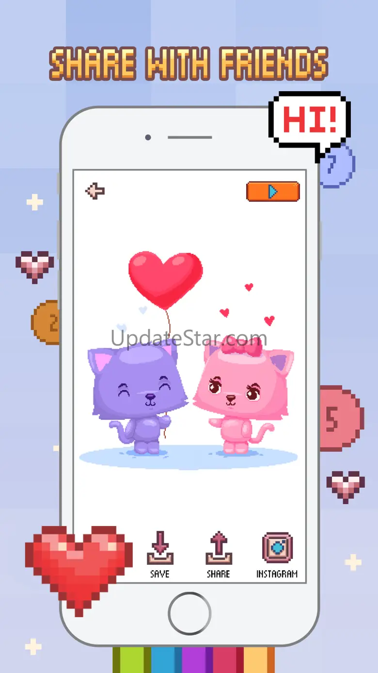 Love Pixel - Color by Number 1.22