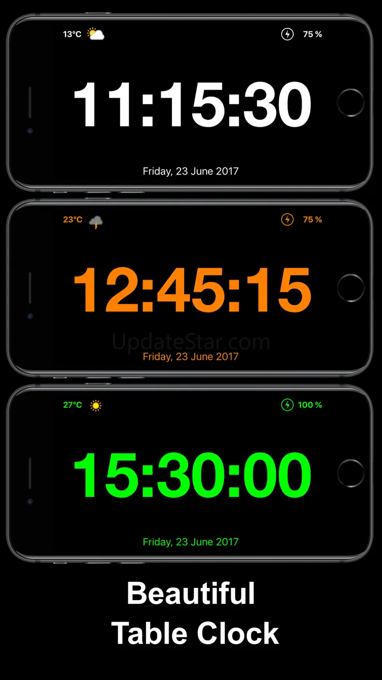 Table Clock with weather 2.3