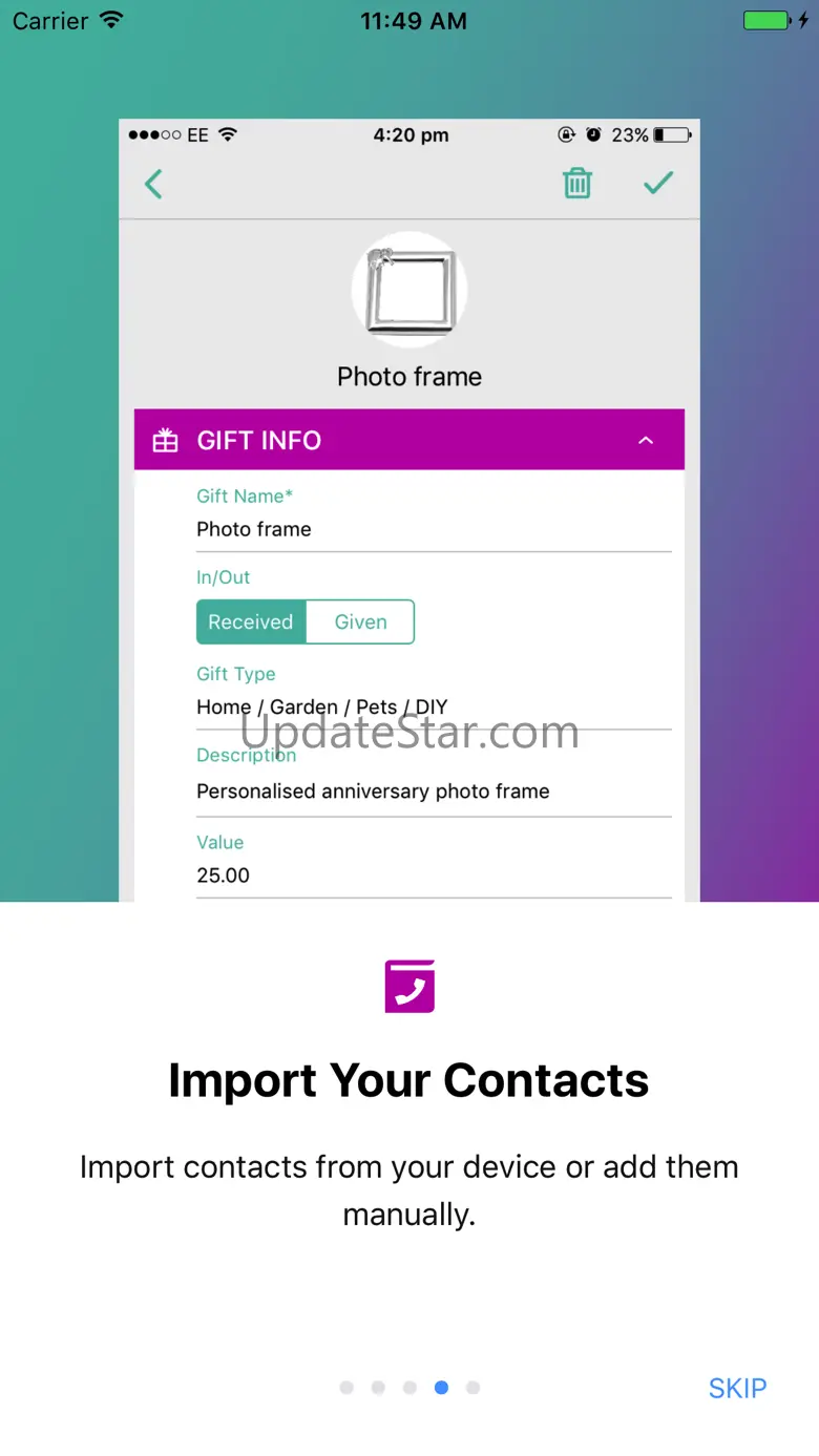 GiftLog - Gift List Manager 1.8.1