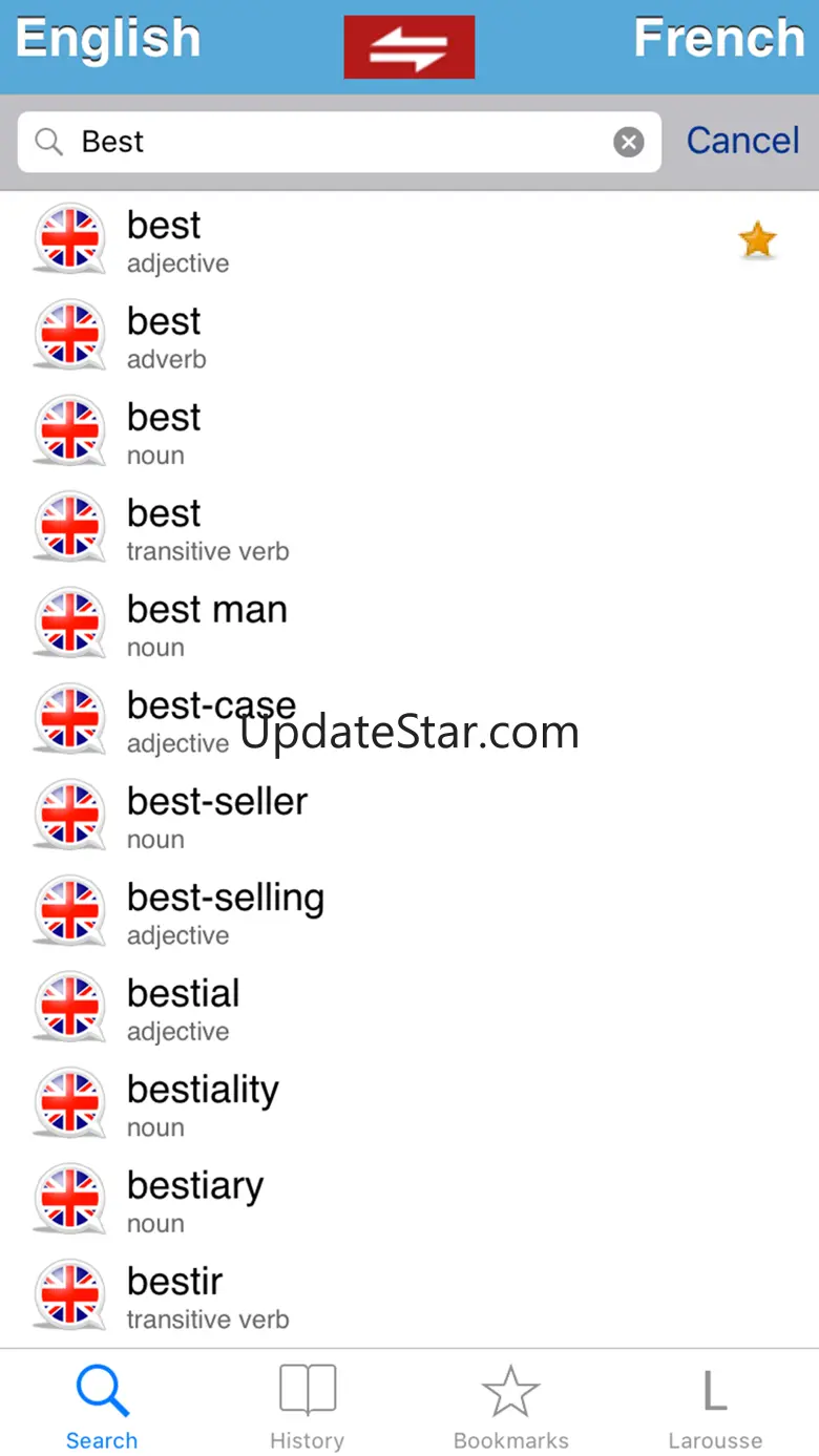 English / French dictionary 2.4.2