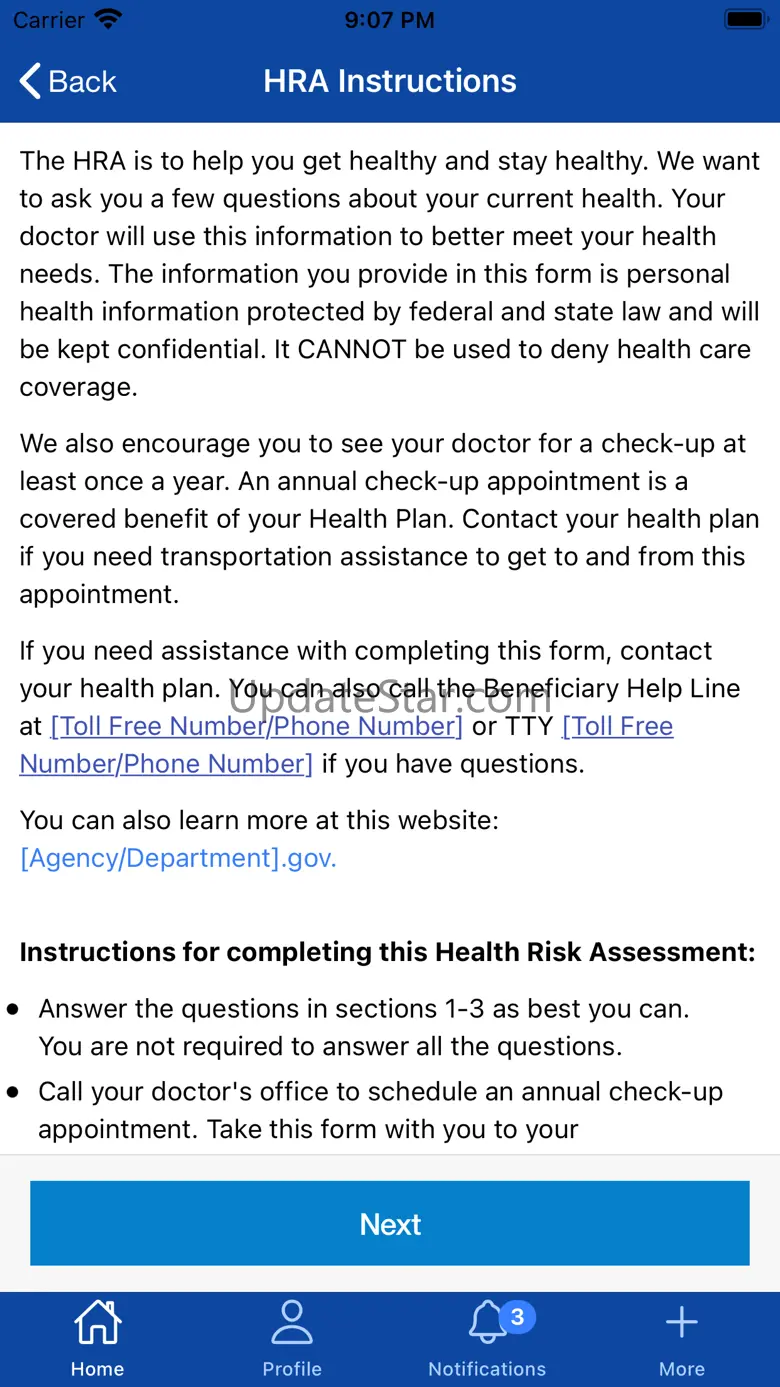 myHealthButton® Michigan 9.9