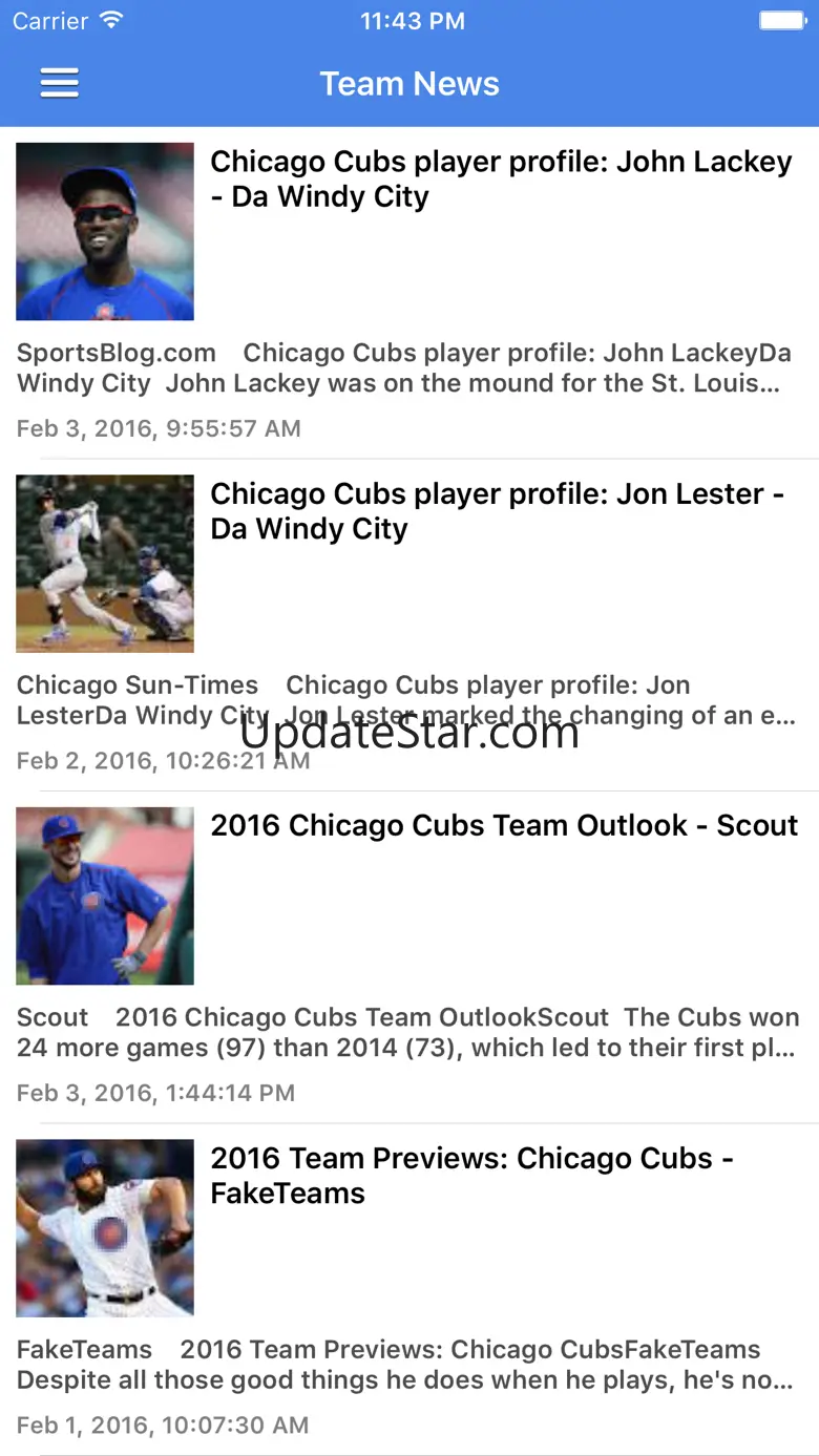 News Surge for Chicago Cubs Baseball Free Edition 3.0