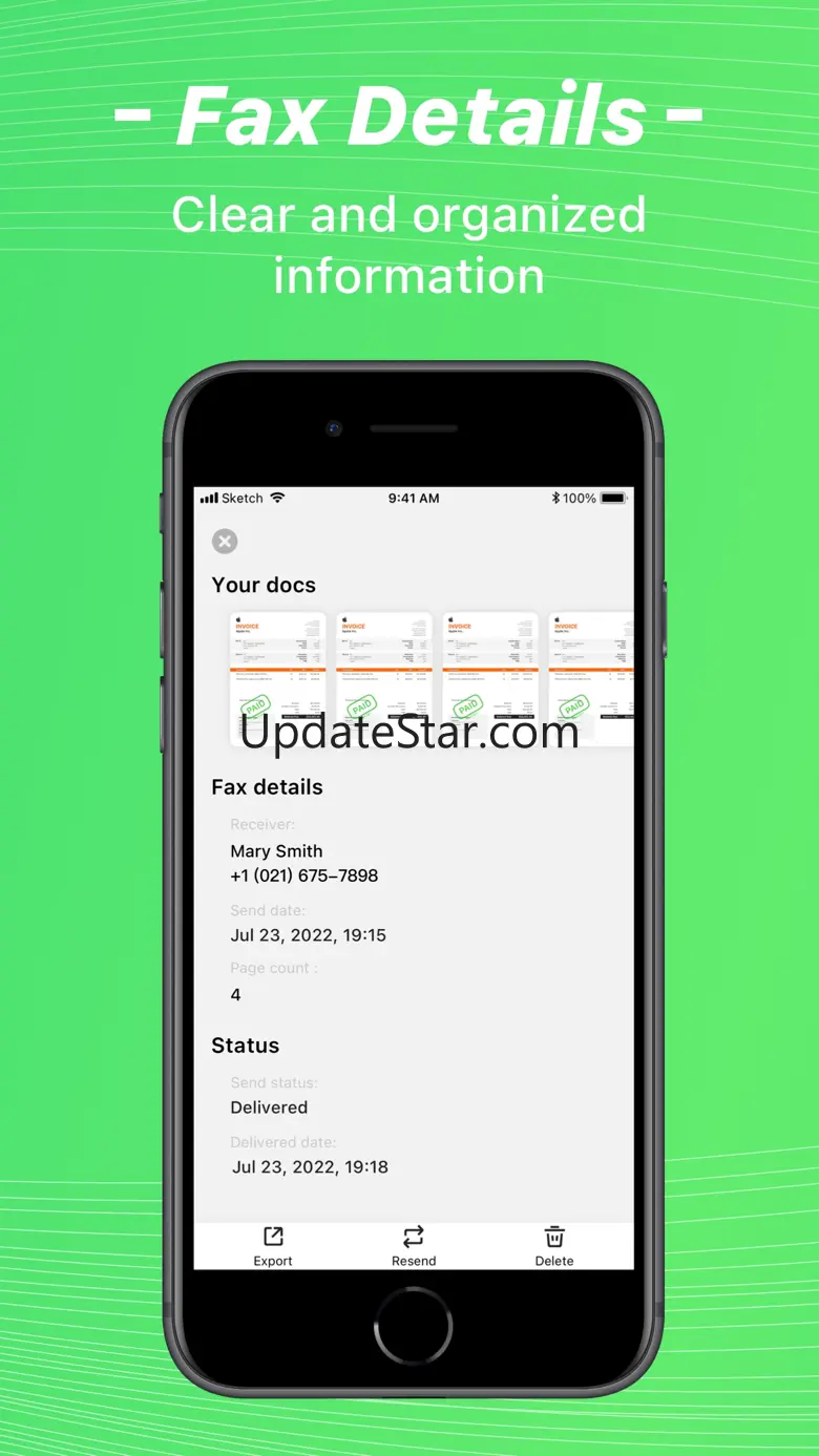 Tiny Fax: Fax PDF From iPhone 5.3.7