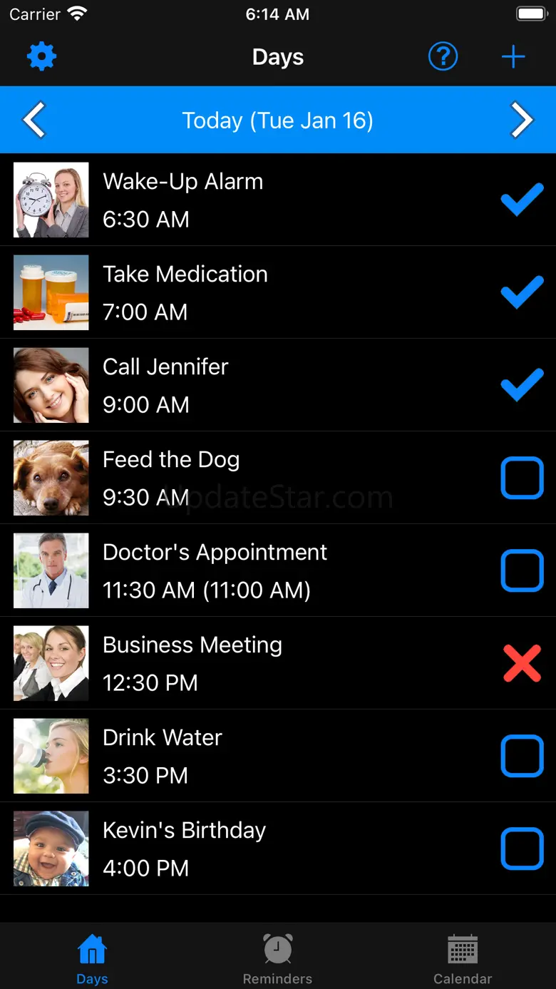 Reminder, Reminders with Voice 5.4