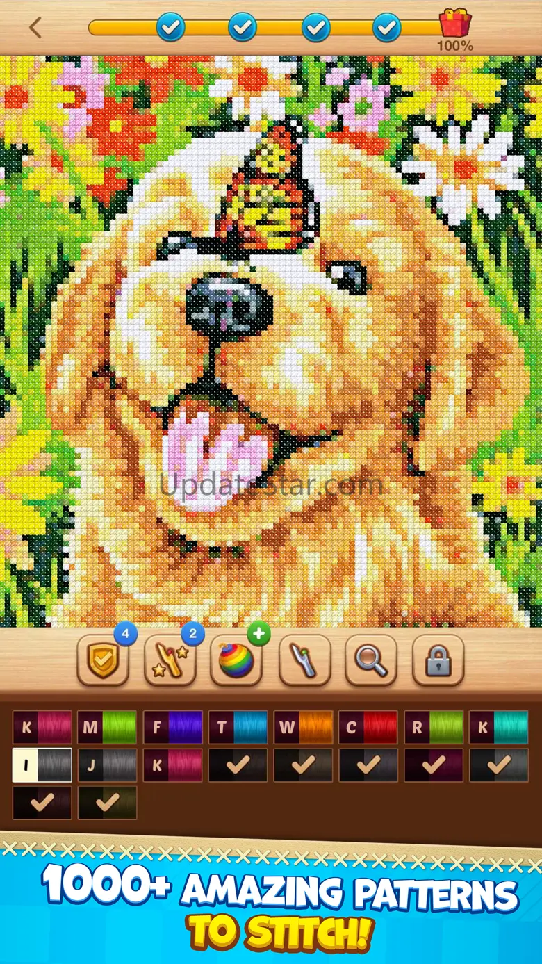 Cross-Stitch: Coloring Book 743